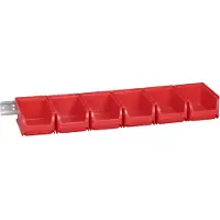 Allit 457060 ProfiPlus 2/7 set di contenitori aperti, rosso