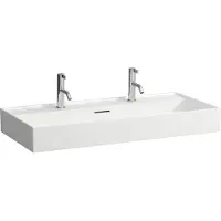 Laufen Kartell lavabo à poser, 2 trous pour robinet, avec trop-plein, 1000x460mm, H8163370201071, H8163370201071