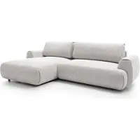 Furnlux Classic FURNLUX Divano ad angolo Borsa Grigio e Nero 270cm / Colore principale: Grigio / Dimensioni: 270 x 81 x 167 cm