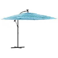 Syfax Ombrellone Giardino con Palo in Acciaio Blu 269x269x235 cm