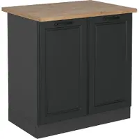 Vicco Mobile lavello cucina R-Line Antracite rustico 80 cm , PL Rovere, Model 53841