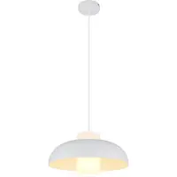 Globo Lampada a sospensione Lowe, bianco opaco, Ø 38 cm, metallo