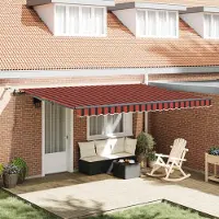 Prolenta Maison Exclusive - Tessuto per Tenda arancione e marrone 450 × 300 cm Poliestere
