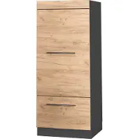 Vicco Mobile cucina dispensa Fame-Line Rovere dorato/Antracite 60 cm, Model 38577