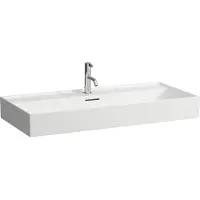 Laufen Kartell lavabo à poser, 3 trous pour robinet, avec trop-plein, 1000x460mm, H8163377571081, H8163377571081
