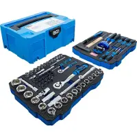 Bgs Set di chiavi a bussola e martello / pinze / cacciaviti 6,3 mm (1/4") / 12,5 mm (1/2") systainer 77 pezzi - 3357