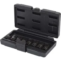 Ks Tools Set di bussole TX da 1/2", 8 pezzi, T30-T80 versione corta