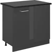 Vicco Mobile ad angolo cucina R-Line Antracite lucido 86 cm , PL Antracite, Model 54162