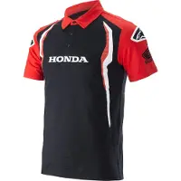 Alpinestars Polo Honda Red Black, Taglia: XL