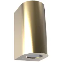Nordlux Applique da esterno Canto Maxi 2, color ottone, GU10, 17 cm, IP44