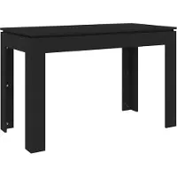 Syfax Tavolo da Pranzo Nero 120x60x76 cm in Legno Multistrato