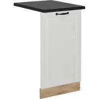 Vicco Pannello frontale della lavastoviglie R-Line Bianco rustico 45 cm , PL Antracite, Model 55148
