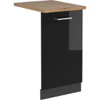 Vicco Pannello frontale della lavastoviglie R-Line Nero lucido 45 cm , PL Rovere, Model 54968