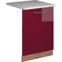 Vicco Pannello frontale della lavastoviglie Fame-Line Bordeaux lucido 60 cm , PL Marmo, Model 54842