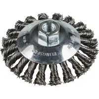Klingspor K.spazzola conica 100 mm m14 bk600z filo ritorto
