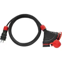 AWTOOLS Cavo di prolunga estremo 25M 3X2,5Mm 3 prese ip54 16A/4000W
