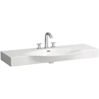 Laufen PALACE Lavabo de meuble, recoupable d'un côté jusquà 105cm, 1 trou pour robinet, avec trop-plein, 1200x510mm, H8117040001351, H8117040001351