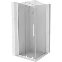 Mexen Velar cabina doccia scorrevole 120 x 120 cm, trasparente, bianca - 871-120-120-01-20