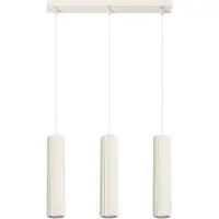 Sollux Lampada a sospensione KARBON 3L beige 3xGU10 10W alluminio 98x6.5x45cm