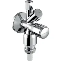 Schell Valvola angolare combinata con aeratore DN 15 (1/2") n. 41082 (1853) cromato
