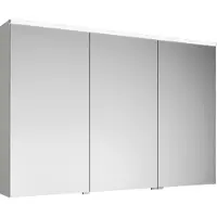 Burgbad armoire de toilette Eqio avec éclairage LED à poser, 3 portes, charnières centrales à gauche, 1200x800x170mm, SPGS120RF2009, SPGS120RF2009