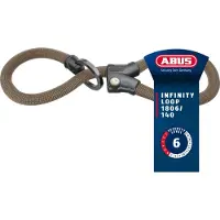 ABUS Infinity Loop 1806 Lucchetto per bicicletta (140 cm, grigio/marrone)