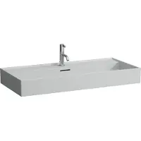 Laufen Kartell lavabo à encastrer, 3 trous pour robinet, avec trop-plein, 1000x460mm, H8103377591081, H8103377591081