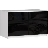 Akord Nadstavka guardaroba S90 2D 2 ripiani nero lucido