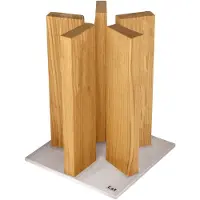 Kai Stonehenge ceppo portacoltelli magnetico, in acciaio inox/quercia, STH-3