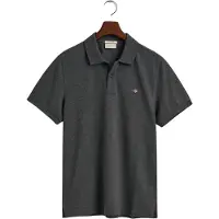 Gant per uomo. 2210 Polo in piqué con vestibilità regolare Grigia (L), Casual, Grigio, Cotone, Manica corta