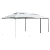 Syfax Gazebo 600x298x270 cm Bianco 180g/m²