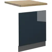 Vicco Pannello frontale Fame-Line Blu scuro lucido 60 cm , PL Rovere, Model 49689