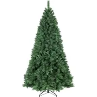 Salcar Albero di Natale artificiale 210 cm con sistema pieghevole e supporto in metallo, Ø 116 cm circa con 868 punte