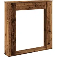 Syfax Cornice per Camino Legno Antico 100x20x100 cm in Truciolato