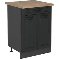 Vicco Mobiletto base per cucina R-Line Antracite rustico 60 cm , PL Rovere, Model 53484