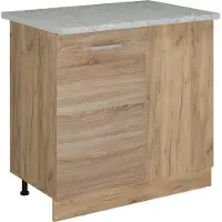 Vicco Mobile ad angolo cucina R-Line Sonoma 86 cm PL Marmo, Model 53688