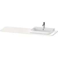 Duravit Console Happy D.2 Plus, 1600x550 mm, 1 découpe à droite, pour meuble sous-lavabo HP4944, HP4963, HP4973, HP031HR2222, HP031HR2222