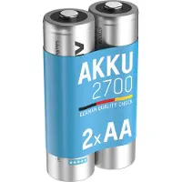 Ansmann Batterie Ricaricabili 1x2 2700 Mignon 2500mah Aa
