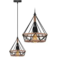 Toolight Lampada App678-1Cp Loft Boho Black