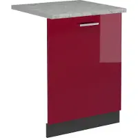 Vicco Pannello frontale della lavastoviglie R-Line Rosso lucido 60 cm , PL Marmo, Model 54945