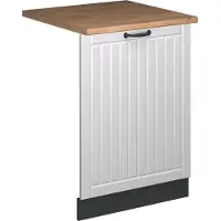 Vicco Pannello frontale della lavastoviglie Fame-Line Bianco rustico 60 cm , PL Rovere, Model 55244