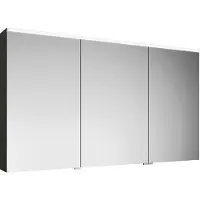 Burgbad armoire de toilette Eqio avec éclairage LED à poser, 3 portes, charnières centrales à gauche, 1400x800x170mm, SPGS140RF2010, SPGS140RF2010