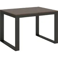 Itamoby - Tavolo allungabile 120/224x90 cm Tecno Evolution noce telaio e gambe antracite