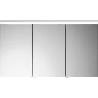 Burgbad Lin20 armoire de toilette éclairage LED, 3 portes, porte du milieu butée à droite 1200x700x170mm, SPQK120LF5395, SPQK120LF5395