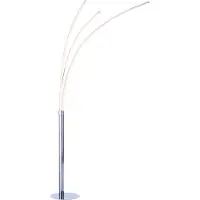 JUST LIGHT Piantana LED Maja, 3 luci cromo