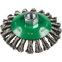 Klingspor K.spazzola conica 100 mm m14 bk600z acciaio inox filo ritorto