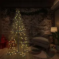 The Living Store Albero di Natale a forma di cono 240 LED Indoor Outdoor 115x150 cm