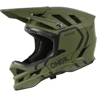 O'Neal Blade Polyacrylite Helmet Strike Casco per bici (L - 59/60 cm, olivia)