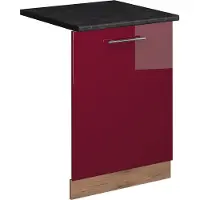 Vicco Pannello frontale della lavastoviglie Fame-Line Bordeaux lucido 60 cm , PL Antracite, Model 54843