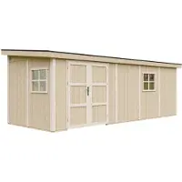 Timbela Casetta da giardino 14,3 m² - H231x248x648 cm - Senza pavimento e parete laterale - M941B